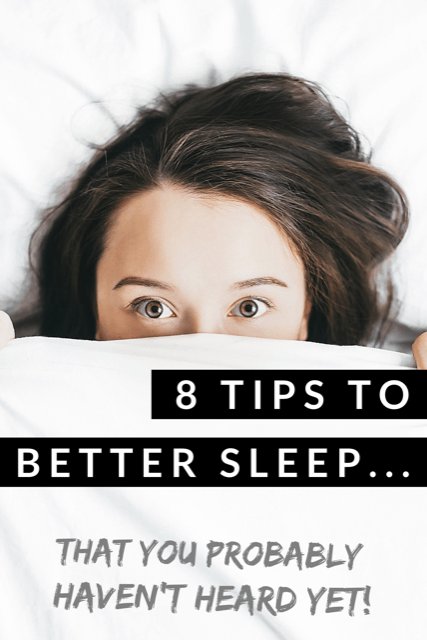 unusual tips to a better sleep