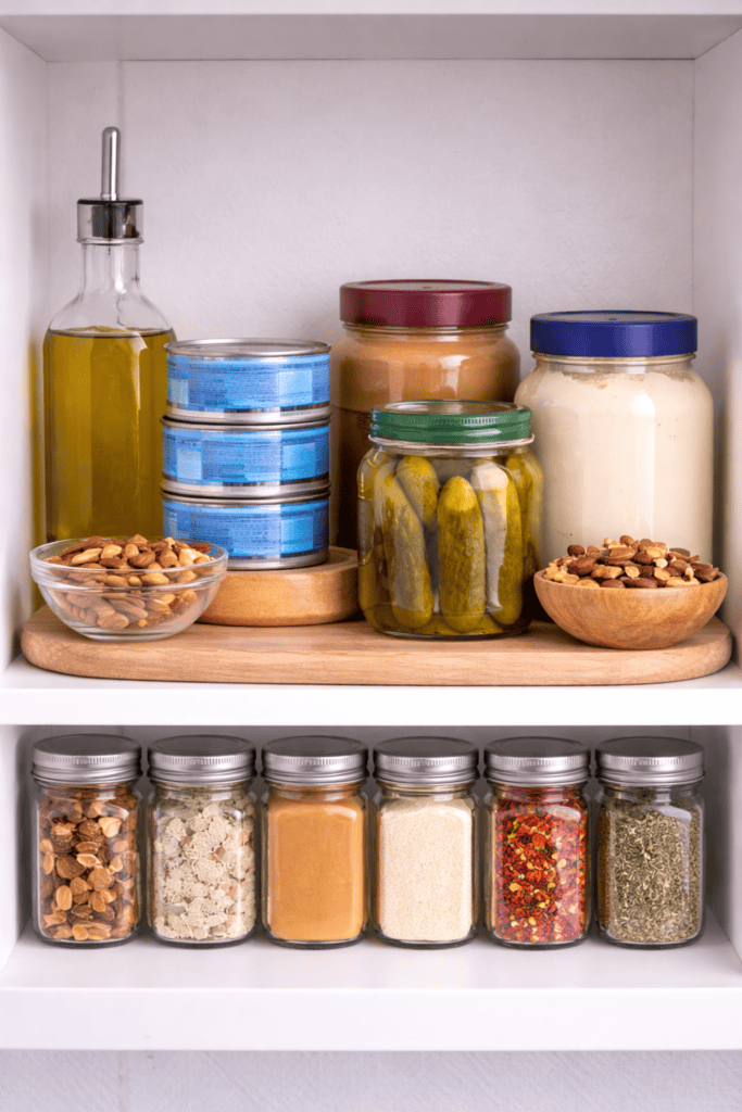 keto pantry staples setup